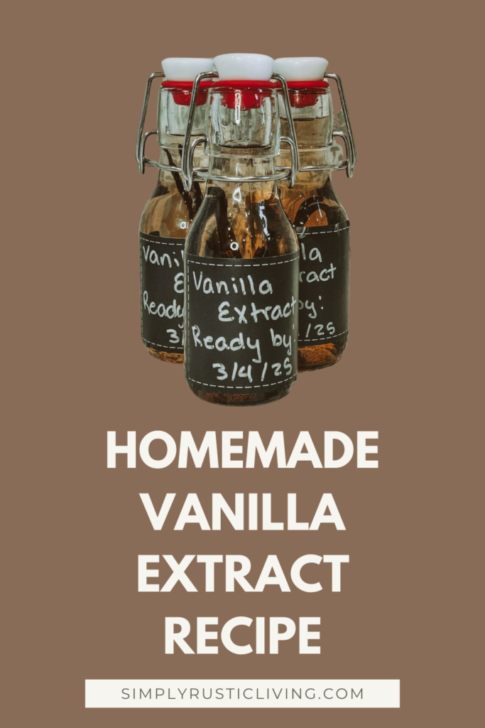 Vanilla Extract made from home in a bottle
